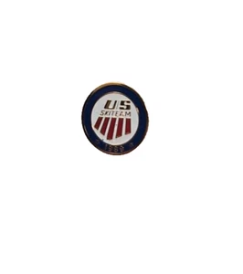 US Ski Team 1989 Lapel Pin 5/8 inch round (Lapel Pin Back) - Picture 1 of 2