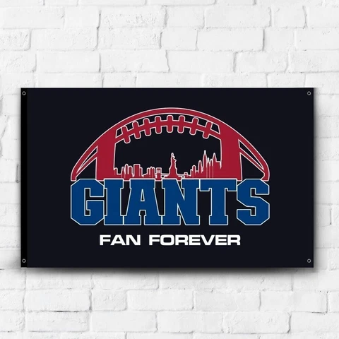 New York Giants Fans 3x5 ft Flag NFL Football Champions Banner Gift Wall Decor Cover