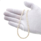 White Freshwater Pearl With 925 Sterling Silver Necklace Chain Fashion Jewellery