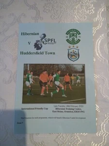 HIBERNIAN (HIBS) V HUDDERSFIELD TOWN INTERNATIONAL FRIENDLY CUP MATCH 18/2/20 - Picture 1 of 1