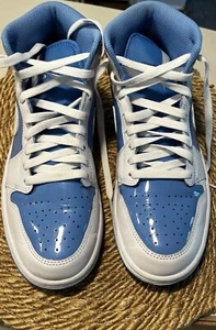 Air Jordan 1 SE Mid Nike Signal Blue Size 8-1/2 Mens Sneakers - Picture 1 of 5