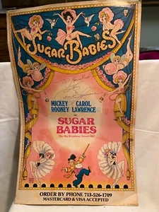 Vintage Poster von Mickey Rooney und Carol Lawrence in Sugar Babies signiert - Bild 1 von 4