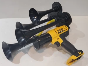 DeWALT 20V MAX Li-Ion  QUAD Black Trumpets Air Horn, Train Horn Compressor - Picture 1 of 3