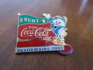 COCA-COLA Pin ATLANTA 1996 HEALTH WORKS Olympics - Bild 1 von 2