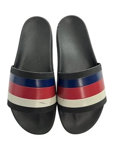 Gucci Web Rubber Slides in Black Red White Blue - Picture 1 of 9