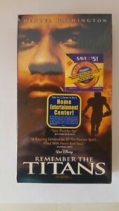 Remember The Titans VHS  Denzel Washington 1989 New Sealed