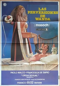 Masoch ORIGINAL Spain '82 POSTER Sexy Erotic Dominatrix nude girl w/ whip art  - Picture 1 of 3