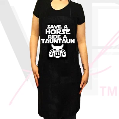 Avental Star Wars ajustável engraçado cozinha churrasqueira SALVE UM PASSEIO A CAVALO UM TAUNTAUN - Imagem 1 de 4