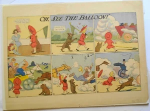 Original 1906 Buster Brown "¡Oh, mira el globo!"" - Imagen 1 de 2