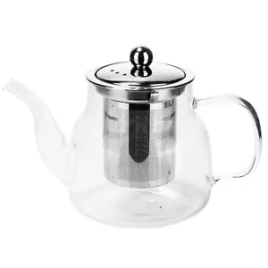 Teapot with Infuser, Heat Resistant Borosilicate Glass, 600ml - Picture 1 of 4
