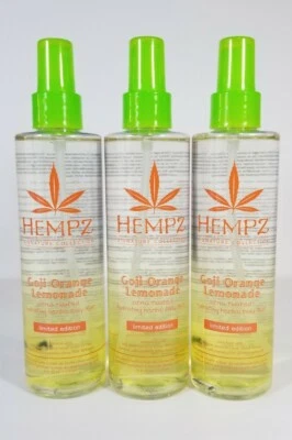 3x Hempz Goji Orange Lemonade Herbal Body Mist Limited Edition Spray 8.5oz - Image 1 of 2