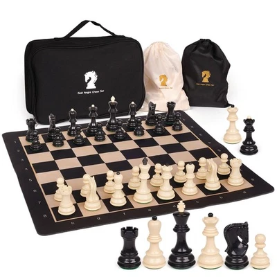 20'' Tournament Chess Set for Adults and Kids Foldable Silicone Chess Board G... - Image 1 of 4
