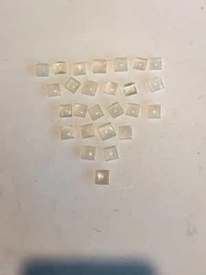 White Moonstone Cats eye Cabochon Lot 100cts 9 and 10. mm Very Good Quality  - Image 1 of 4