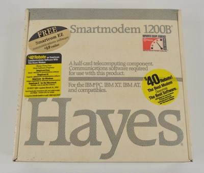 NEW SEALED Hayes Smartmodem 1200B Modem Card for IBM PC XT AT & Compatibles - Image 1 of 4