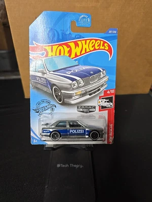 Hot Wheels 92 BMW M3 HW Rescue 4/10 Zamac 207/250 Polizei Car Free Shipping  - Image 1 of 4