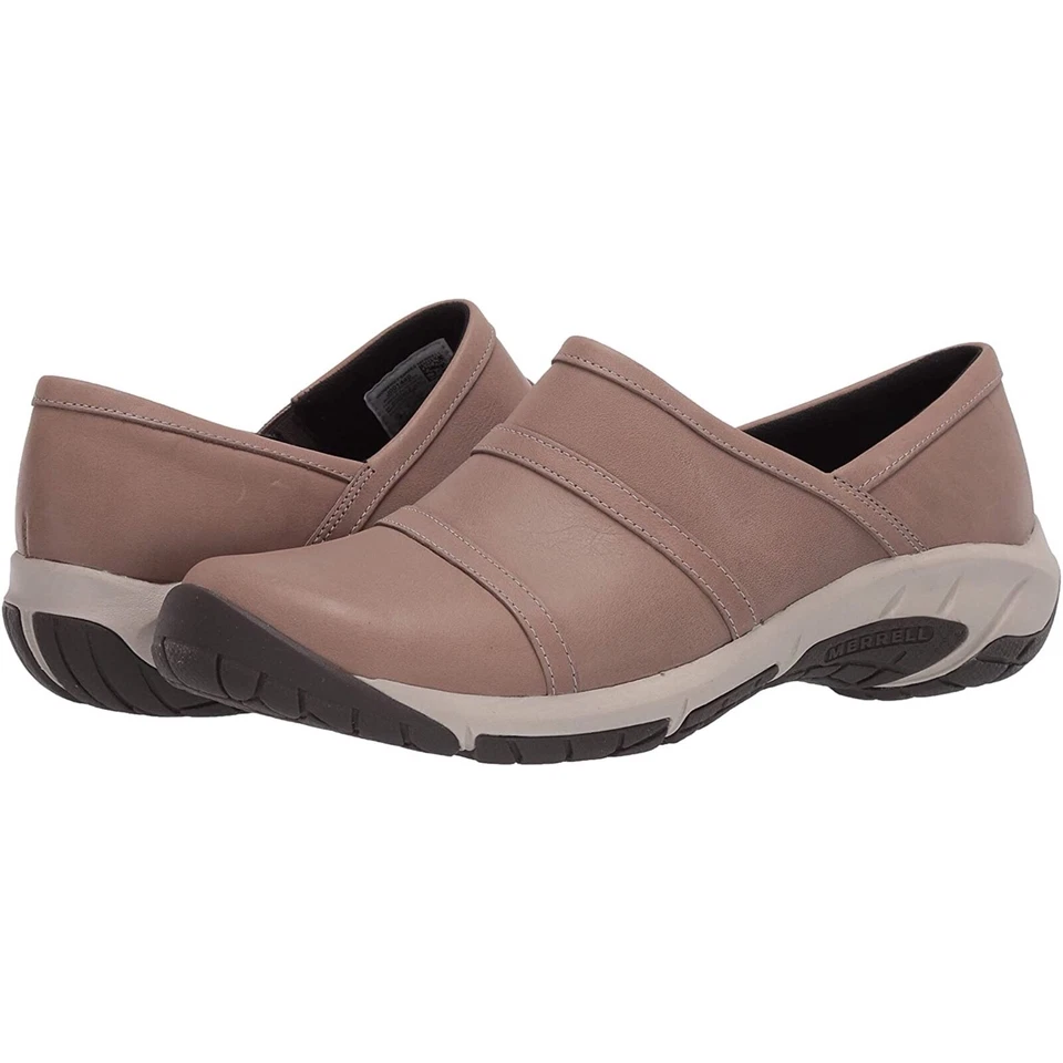 MERRELL Encore Moc 4 Womens 9.5 Bracken Brown Leather J001436 Slip On