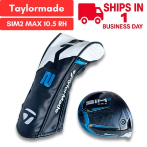 TaylorMade SIM2 MAX 10.5 Driver Head Only RH With Head Cover USED FAST SHIP - Picture 1 of 24