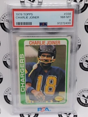 1978 TOPPS #338 CHARLIE JOINER PSA 8 - Image 1 of 2