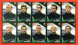 PANINI EC EURO 2004 - 10 ministickers DANMARK team EXTRASTICKERS - NOT ORIGINAL - Imagen 1 de 3