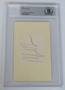 Macho Man Randy Savage WWF Signed Autograph Auto 3x5 Index Card Cut Slab BAS JSA - Picture 1 of 6