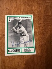 DOLPH CAMILLI SIGNED 1982 TCMA BASEBALLS GREATEST CARD