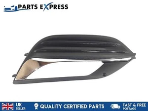VAUXHALL INSIGNIA B 2017-2020 FRONT BUMPER RIGHT DRIVER FOG GRILL + CHROME TRIM - Picture 1 of 9
