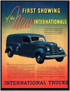 1937 International Harvester Trucks Original Print Ad ~ Fast Ship ~ Half-Ton - Picture 1 of 1