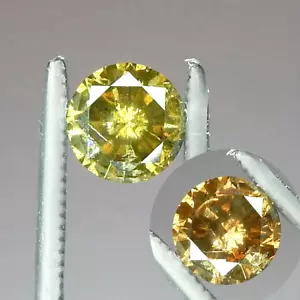 RARE 1.1ct Untreated Color Change Chameleon Diamond Natural Earth Mined Round - Picture 1 of 10