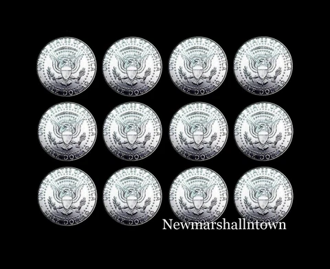 2015 2016 2017 2018 2019 2020 P+D Kennedy Half Dollar Set ~ From Mint Rolls Cover