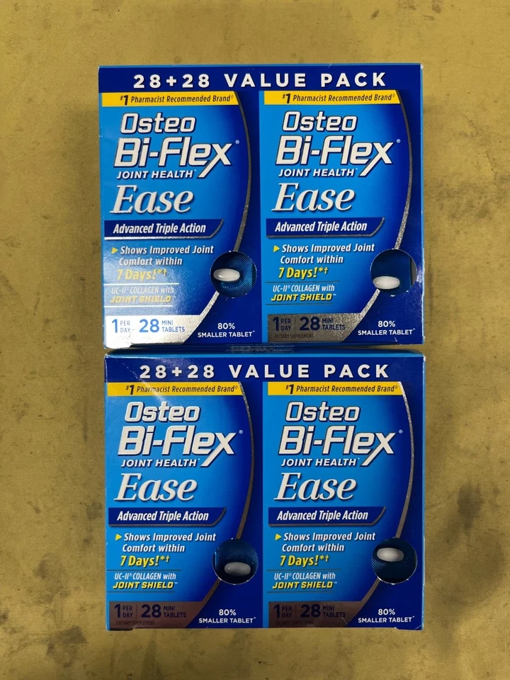 2 nuevos Value Pack Osteo Bi-Flex Ease Advanced Triple Acción - 56 pestañas cada uno 01/27 Foto 1 de 1