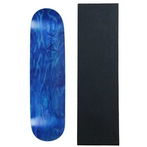MOOSE Blank SKATEBOARD DECK 8 BLUE Skateboards With Black Diamond Grip - Picture 1 of 3