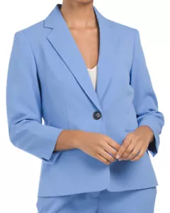 NEW KASPER BLUE CAREER JACKET BLAZER SIZE 10 SIZE 14 SIZE 16 SIZE 18 - Picture 1 of 2