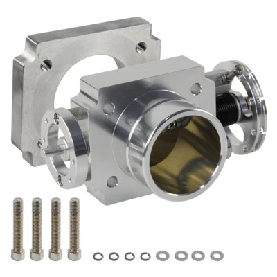 60mm Universal Aluminium Drosselklappengehäuse VQ35TPS Ansaugkrümmer Billet  - Image 1 of 4