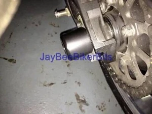 KAWASAKI Z1000 2007 2008 2009 CRASH MUSHROOMS REAR AXLE SLIDERS BOBBINS TS35 - Picture 1 of 1