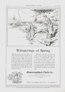 1921 Anzeige Abercrombie & Fitch Co NY Flüstern des Frühlings 10 x 14 Zoll - Bild 1 von 1