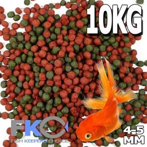FKC Premium Bulk Goldfish Koi Tropical Floating Pond Fish Food Pellet 4-5mm 10Kg - Picture 1 of 7