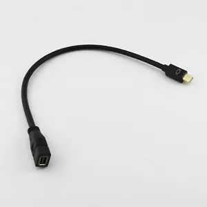 1x Mini DisplayPort Extension Cable Gold Plated Male to Female Display Port 30cm - Picture 1 of 8
