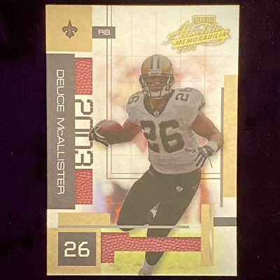 Deuce McAllister 2003 Playoff Absolute MINT New Saints Jersey Ole Miss Refractor - Image 1 of 4