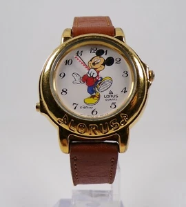 Lorus Watch Disney Character Mickey Mouse w/ Baton Hand Vintage PLAYS MUSIC - Picture 1 of 9