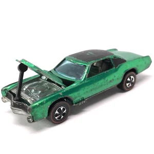 Hot Wheels Redline Custom Eldorado 1967/1968 Green Gray Int. - Made In Hong Kong - Picture 1 of 11