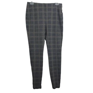 J. Jill Ponte Leggings Pull On elastische Taille kariert grau hellbraun Academia Größe Small - Bild 1 von 8