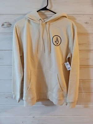 Nueva sudadera con capucha Volcom marfil para hombre talla pequeña Foto 1 de 3