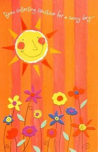 Happy ENCOURAGEMENT Card, "Sunshine Rain" by American Greetings + Envelope - Picture 1 of 4