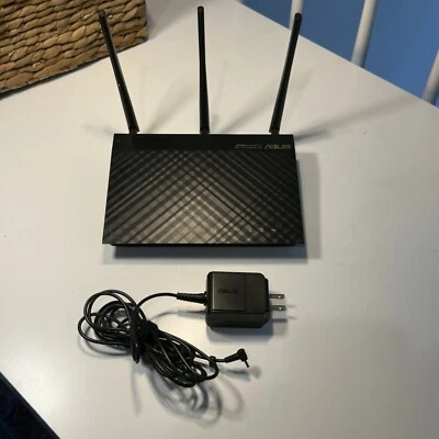 ASUS RT-AC66U Dual-Band Gigabit WiFi Router • Wireless-AC1750 TESTED Reset - Image 1 of 4