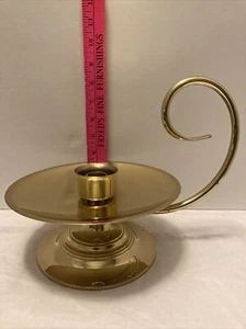 Vintage Baldwin Brass Colonial Williamsburg Glass Hurricane Lamp NO Shade 13.5" - Picture 1 of 9
