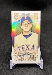 2021 Topps Allen & Ginter CHROME Kohei Arihara MINI SILVER SP Rookie Card #202 - Picture 1 of 12