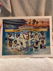 Los Angeles Dodgers 8.5"x11" Litho Print "1977 N.L. Championship Series" - Picture 1 of 5