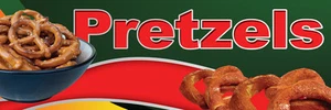 2ft x 6ft PRETZELS (gr) Vinyl Banner 2'x6' -Alt to Banner Flag (200) - Picture 1 of 1