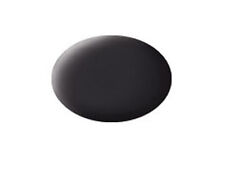 Revell 36106 - Aqua Color - Tar Black Matt - Acrylic Paint 1 x 18ml Plastic Pot