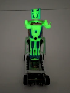 Coche Ranura Vintage 1985 Tyco Transformers Mustang Turbo #38 Nite Glow in the Dark - Imagen 1 de 24